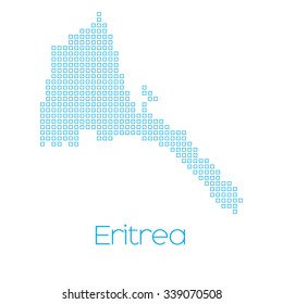 A Map of the country of Eritrea