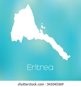 A Map of the country of Eritrea
