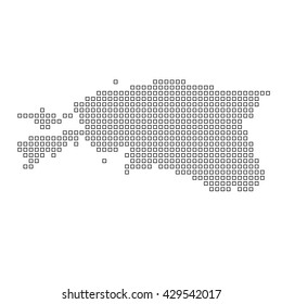 A Map of the country of Estonia