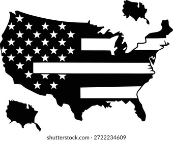 map of country filled with flag colors icon.