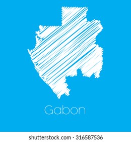 A Map of the country of Gabon