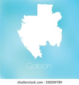 A Map of the country of Gabon