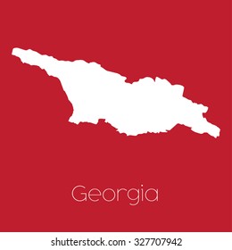 A Map of the country of Georgia