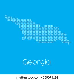 A Map of the country of Georgia