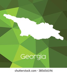 A Map of the country of Georgia