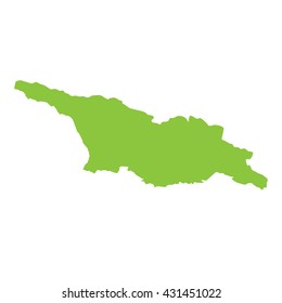 A Map of the country of Georgia