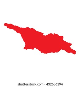 A Map of the country of Georgia