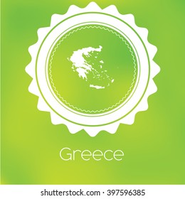 A Map of the country of Greece