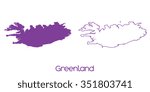 A Map of the country of Greenland