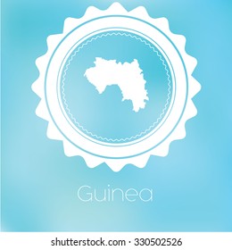 A Map of the country of Guinea