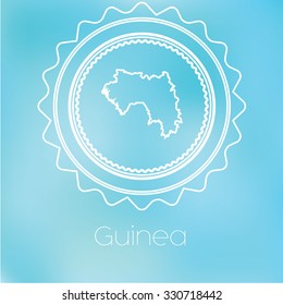 A Map of the country of Guinea