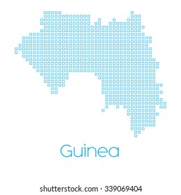 A Map of the country of Guinea