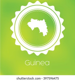 A Map of the country of Guinea