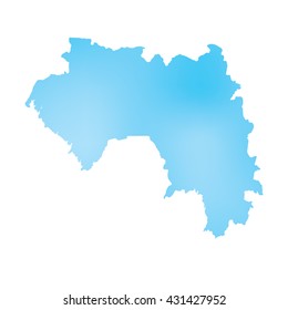 A Map of the country of Guinea
