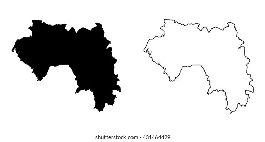 A Map of the country of Guinea
