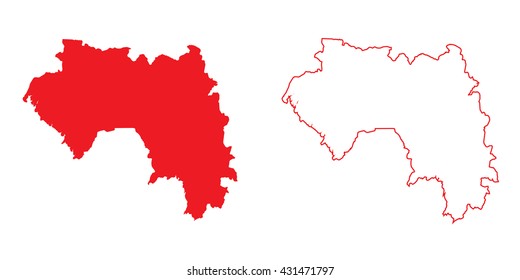 A Map of the country of Guinea
