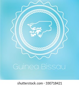 A Map of the country of Guinea Bissau