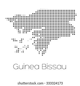 A Map of the country of Guinea Bissau