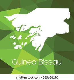 A Map of the country of Guinea Bissau