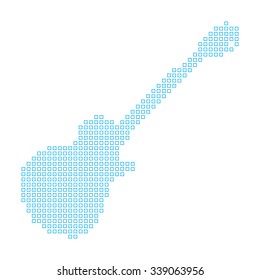 A Map of the country of Guitar