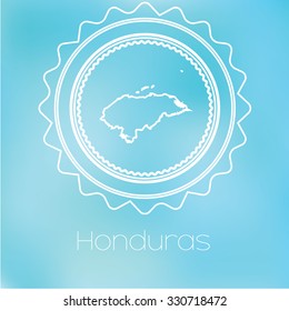 A Map of the country of Honduras