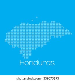 A Map of the country of Honduras