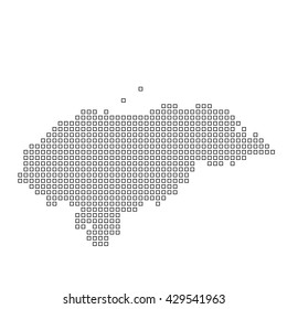 A Map of the country of Honduras