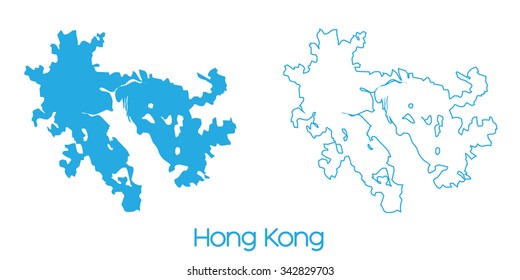 A Map of the country of Hong Kong
