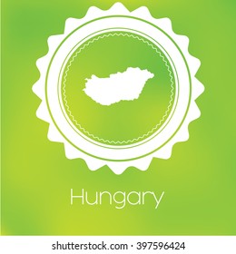 A Map of the country of Hungary