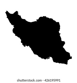 A Map of the country of Iran