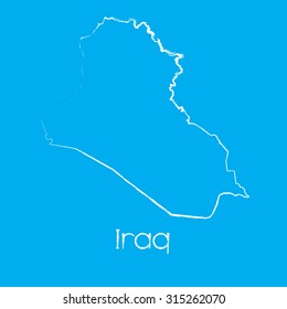 A Map of the country of Iraq