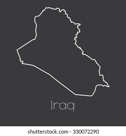 A Map of the country of Iraq