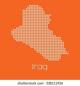 A Map of the country of Iraq
