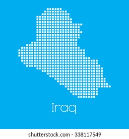 A Map of the country of Iraq