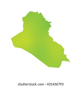 A Map of the country of Iraq
