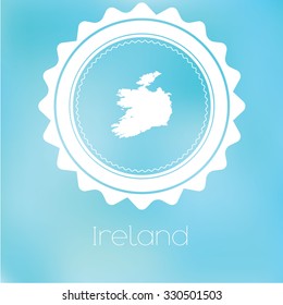 A Map of the country of Ireland