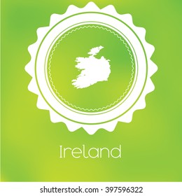 A Map of the country of Ireland