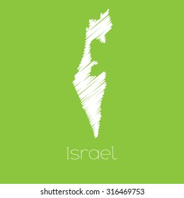 A Map of the country of Israel
