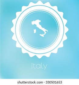 A Map of the country of Italy
