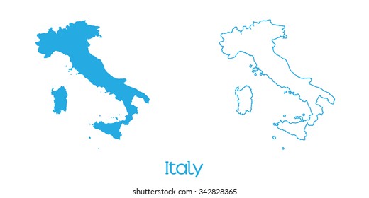 A Map of the country Italy