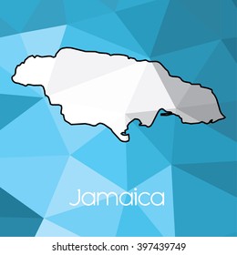 A Map of the country of Jamaica