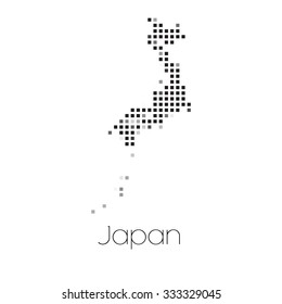 A Map of the country of Japan