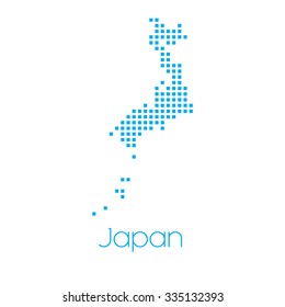 A Map of the country of Japan