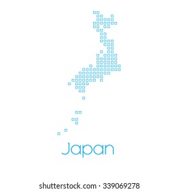 A Map of the country of Japan