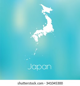 A Map of the country of Japan