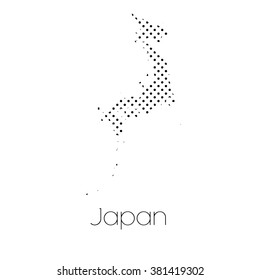 A Map of the country of Japan