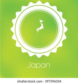 A Map of the country of Japan