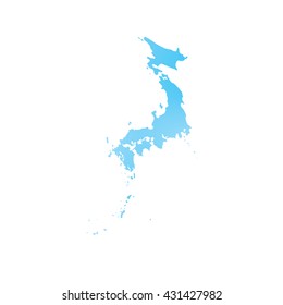 A Map of the country of Japan