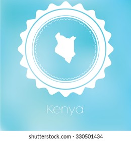 A Map of the country of Kenya