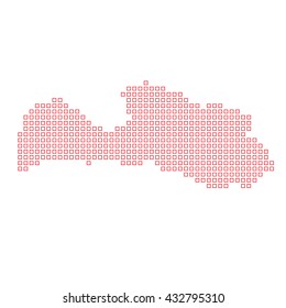 A Map of the country of Latvia
